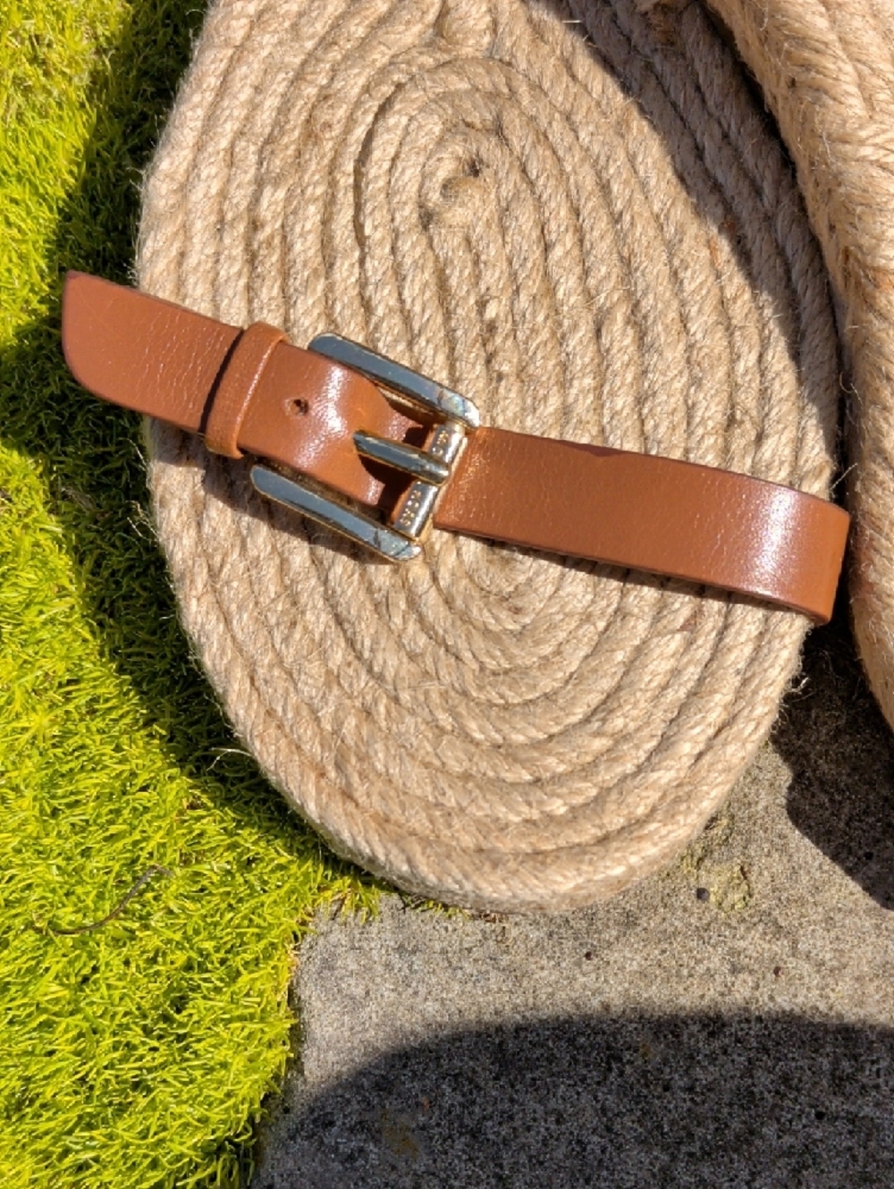Michael Kors Tan Leather Espadrille Flat Summer Sandals - Picture 3 of 12